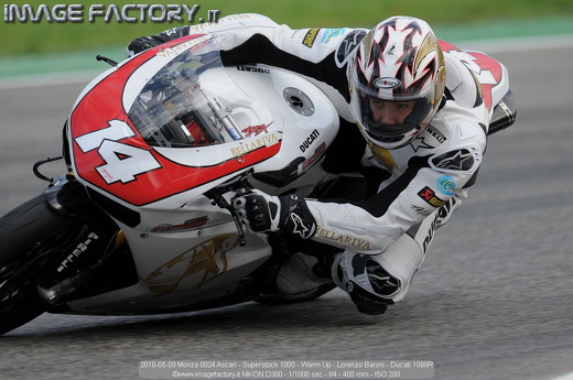 2010-05-09 Monza 0024 Ascari - Superstock 1000 - Warm Up - Lorenzo Baroni - Ducati 1098R